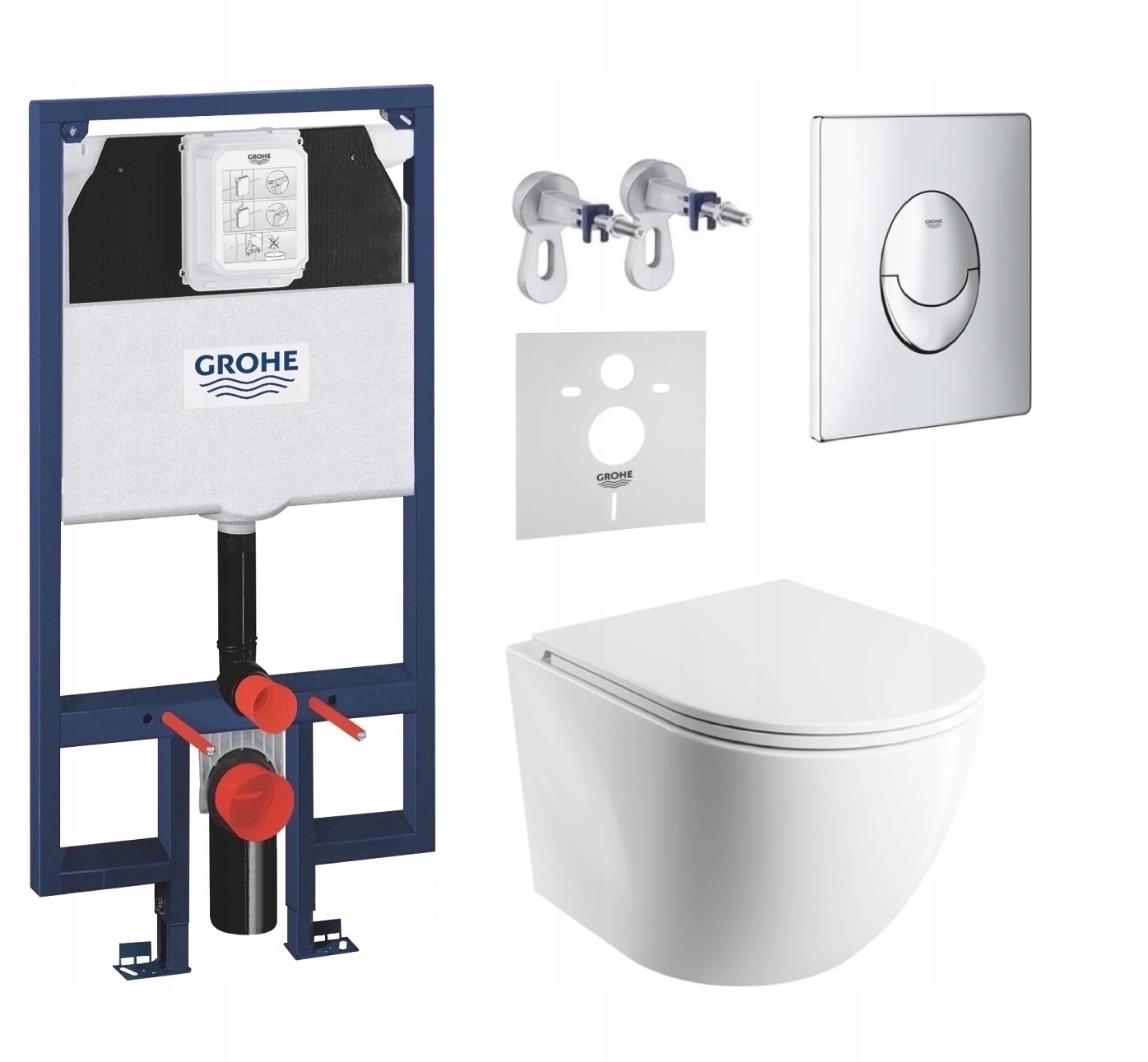 7v1 Wc Sada, Stelaz Grohe Slim Wc Miska Omnires Mat Tornado Tlačidlo