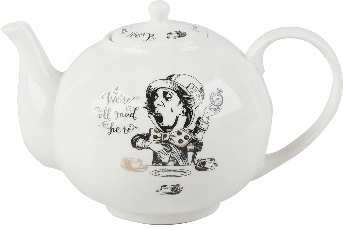 Va Alice V Říši Divů Porcelánový džbán 1,1L Bílý Dárek