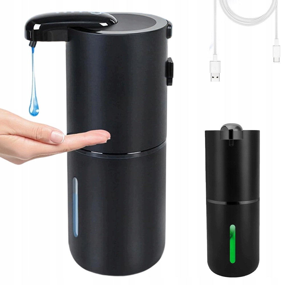 Bezdotykový Dávkovač Mýdla IPX5 Nastavitelný 4 Úrovně Usb Nabíjení 380 ML