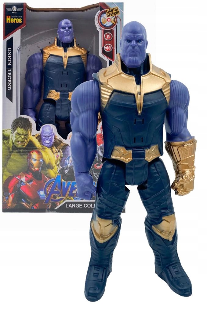 DUŻA FIGURKA THANOS 30CM RUCHOMA INTERAKTYWNA LED