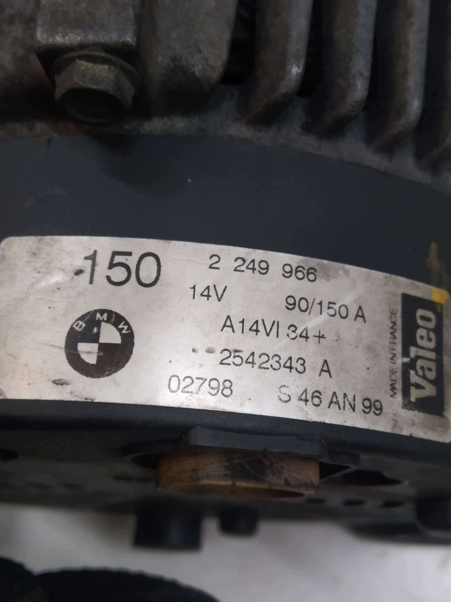 alternator 2249966 2.0 D Bmw Seria 3 IV (1998-2006) E46