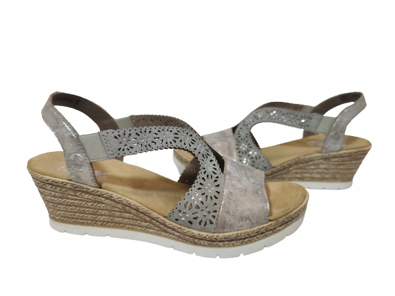 Pohodlné kotníkové sandály Rieker 61916-91 vel. 39
