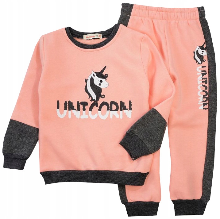 

Dres Ciepły Spodnie Bluza Jednorożec 104 J625H