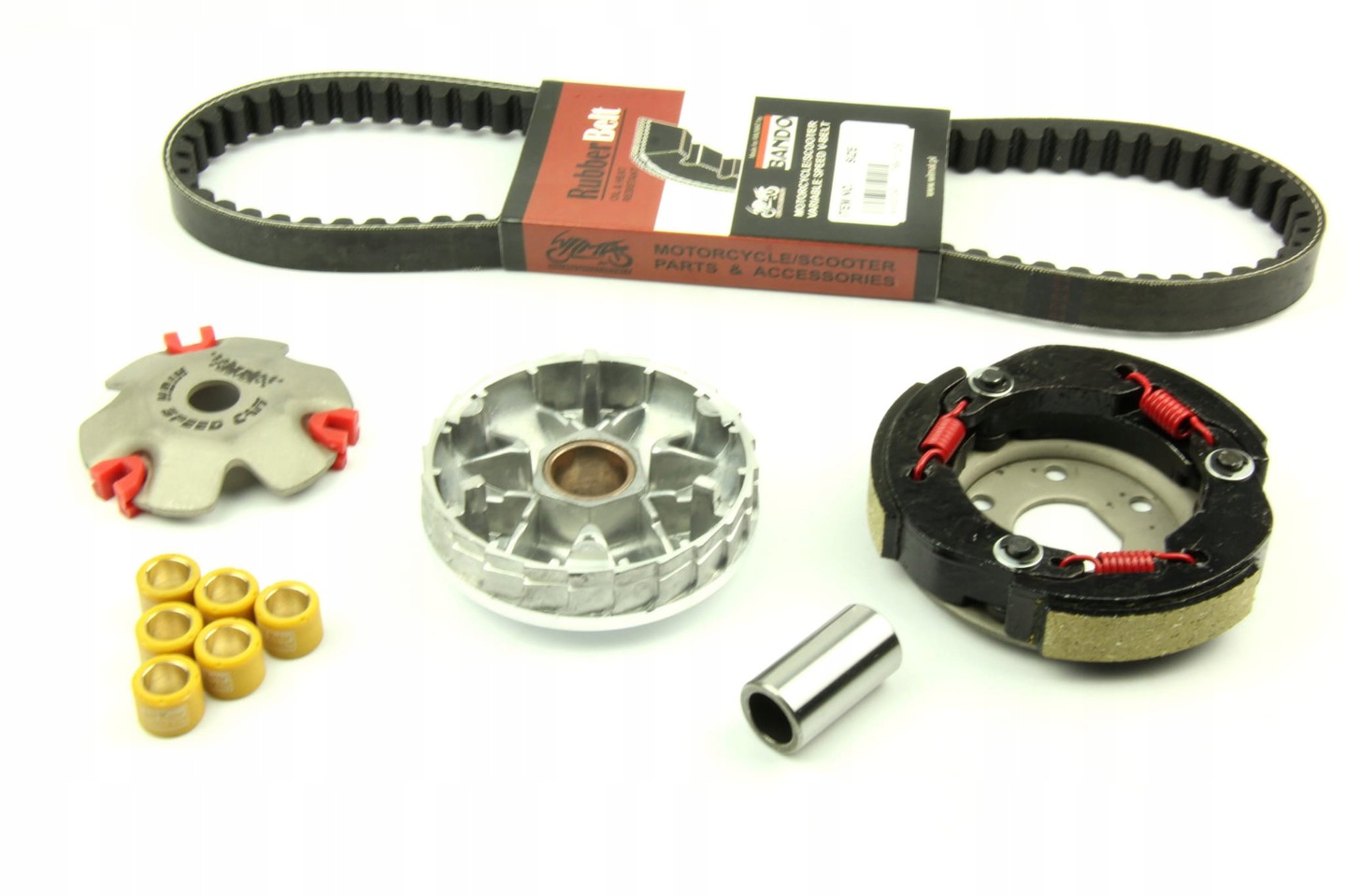 

Sprzęgło Wariator Pasek Sprężyna Skuter 4T Kewlar