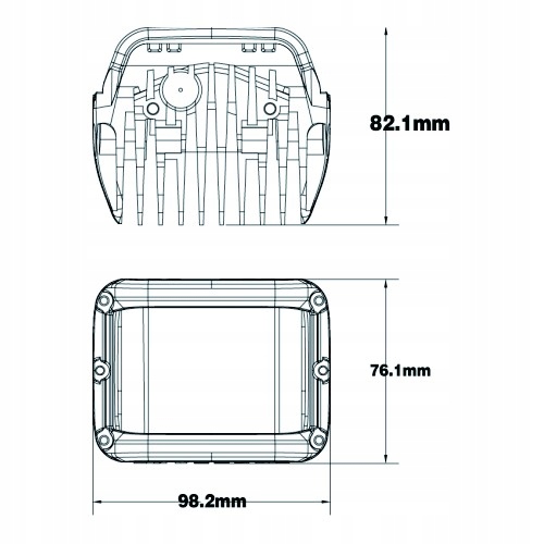 LAMPA ROBOCZA PANEL LED ZESTAW 2 SZT 72W CUBE Parts manufacturer Other