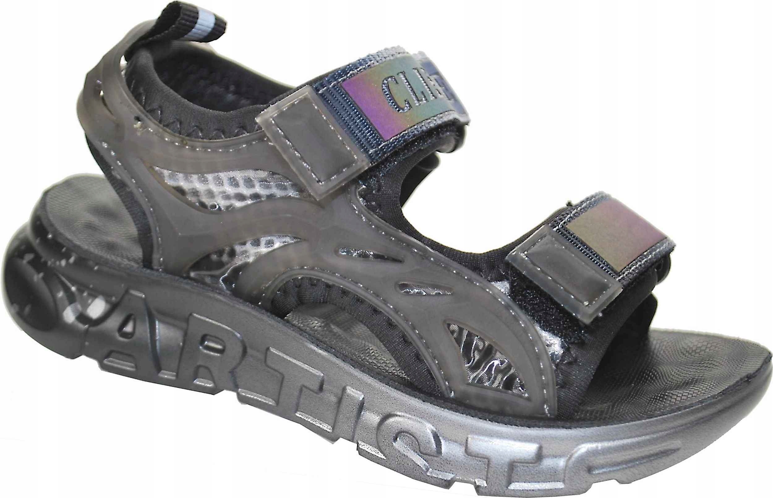 

Czarne chłopięce sportowe sandały r 30