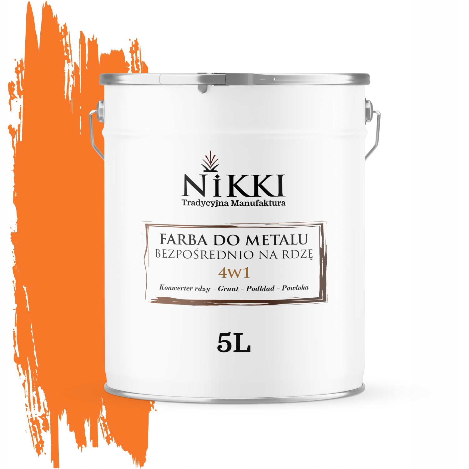 Farba Na Kov Priamo Na Hrdzu 4v1 Oranžová Pastelová RAL2003 Lesk 5L