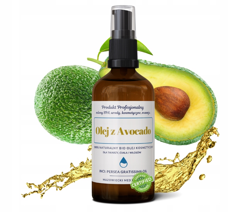 Olej AWOKADO Avocado 100 ml naturalny do twarzy