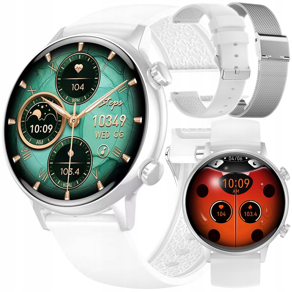 

Smartwatch Zegarek Damski Tętno Ciśnienie Rozmowy