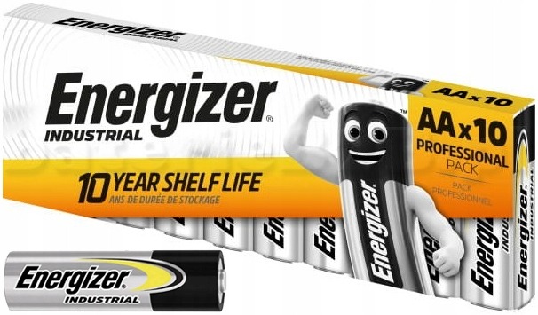 10 x батареи Industrial alkaline AA R6 Energizer