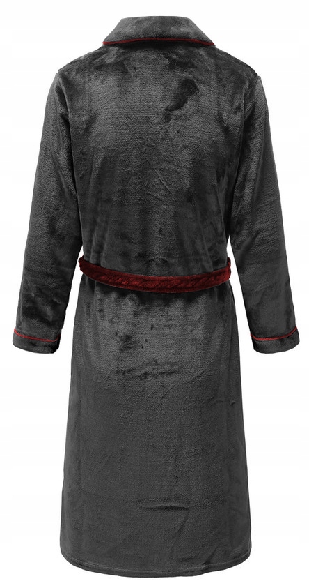 GRUBY CIEPŁY MIĘKKI MĘSKI SZLAFROK ROGER ROZ.L Kolor niebieski