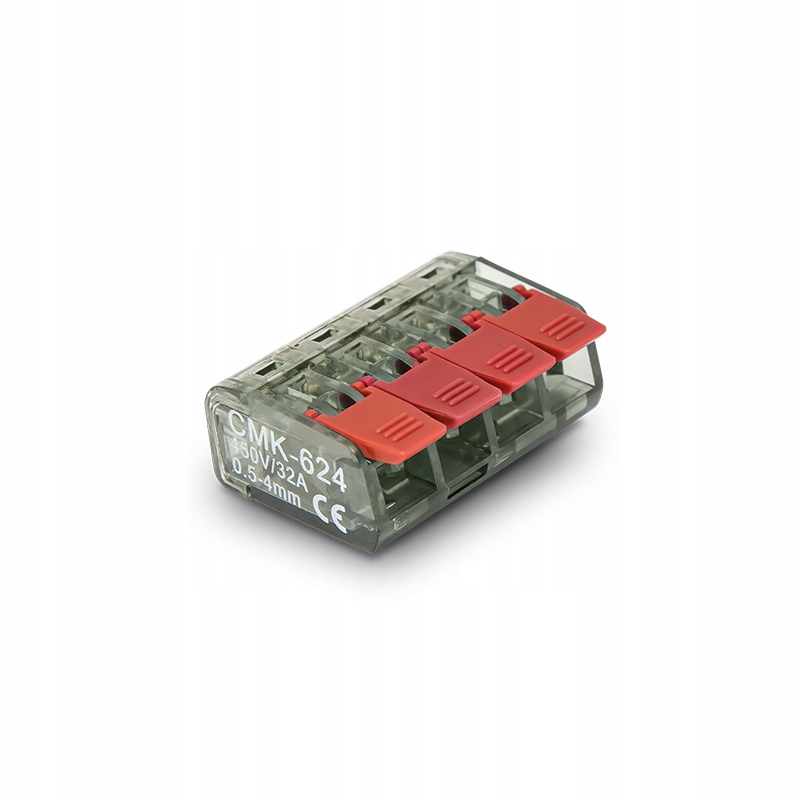 

Szybkozłączka 4x0,5-4mm2 transparentna CMK-624