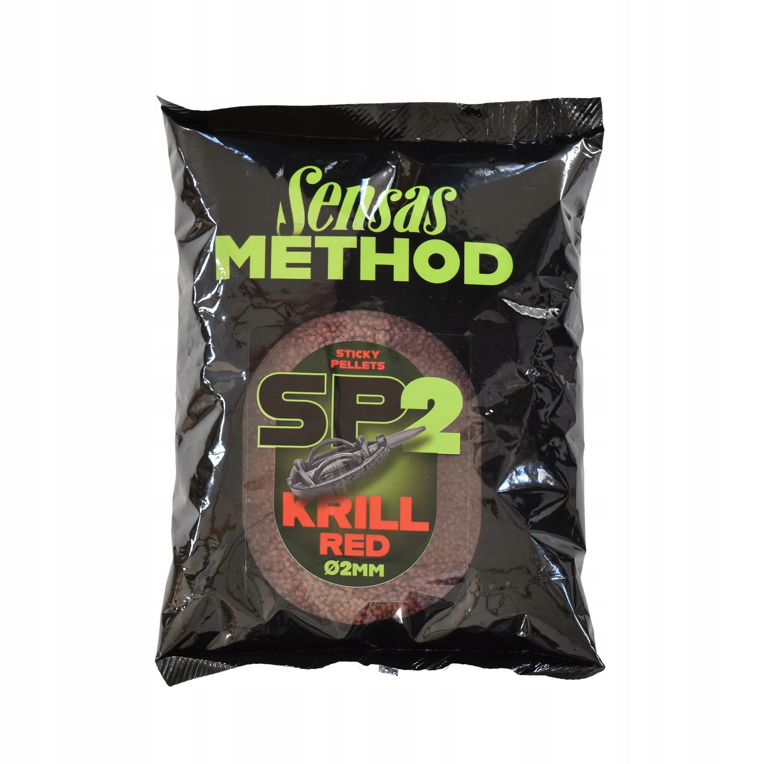 Pellet Sensas Method Sticky Krill Red 2mm 650g