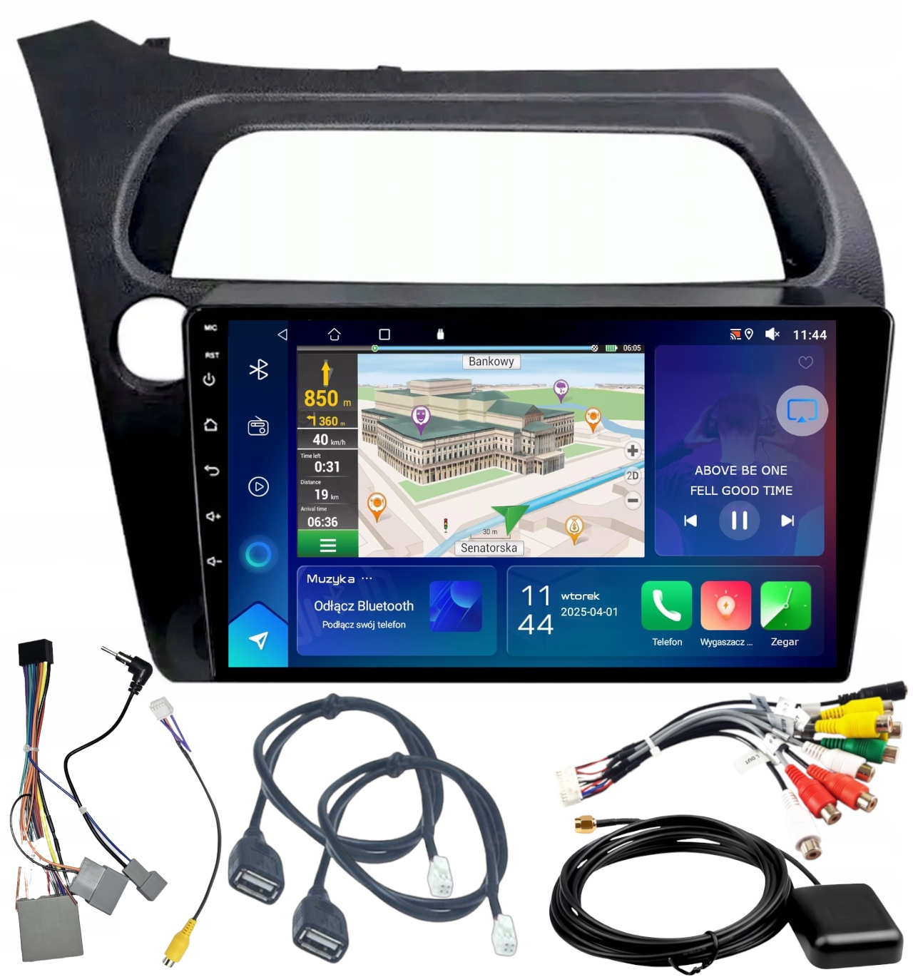 Gps Autorádio Honda CIVIC 2006-2012 Carplay Android Auto 2GB 64GB
