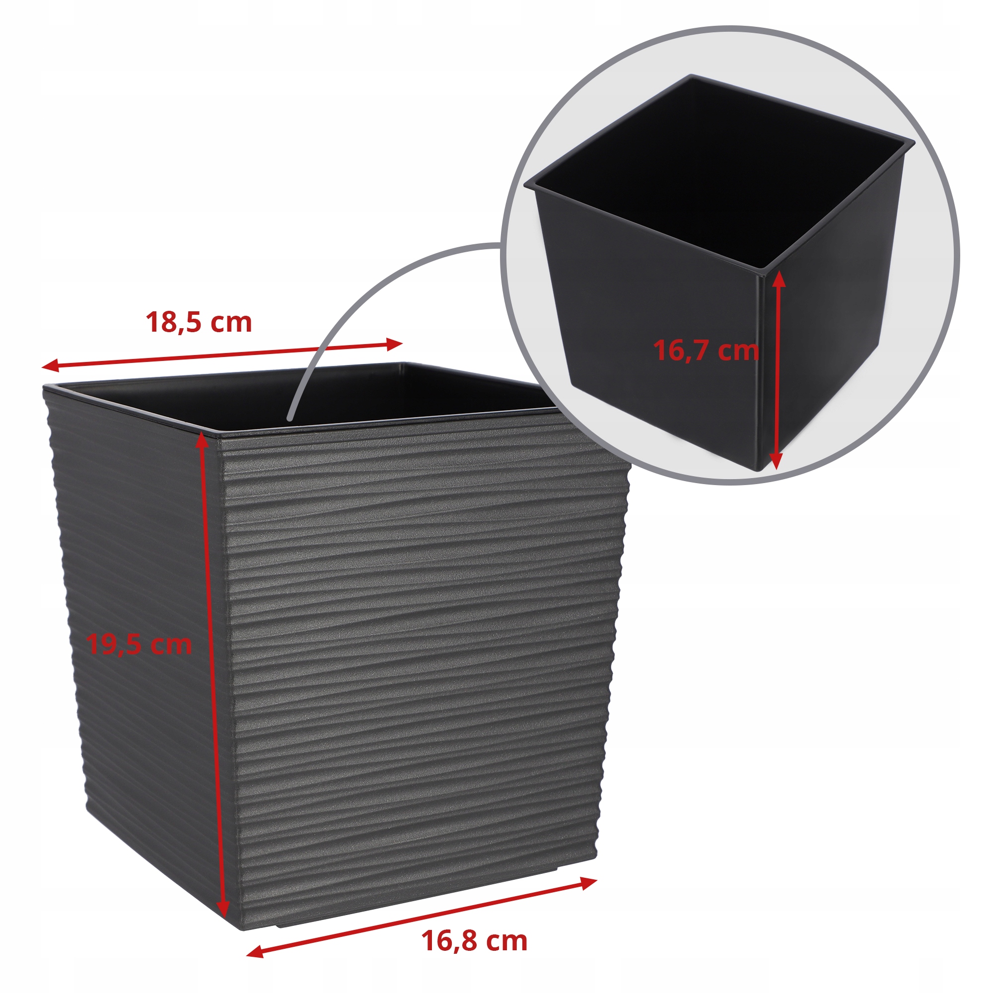 DONICZKA DONICA OSŁONKA Z WKŁADEM KOLORY 19 cm Marka Kadax