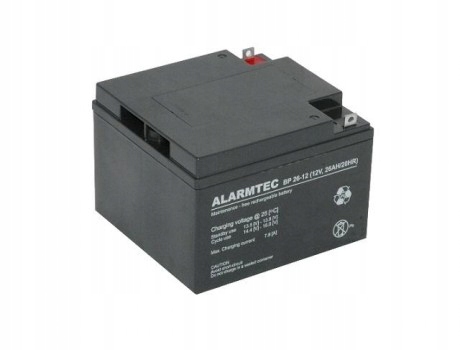 Akumulator Bateria Agm Bezobsługowy Alarmtec Bp 26Ah 12V BP26 BP26-12 Alarm