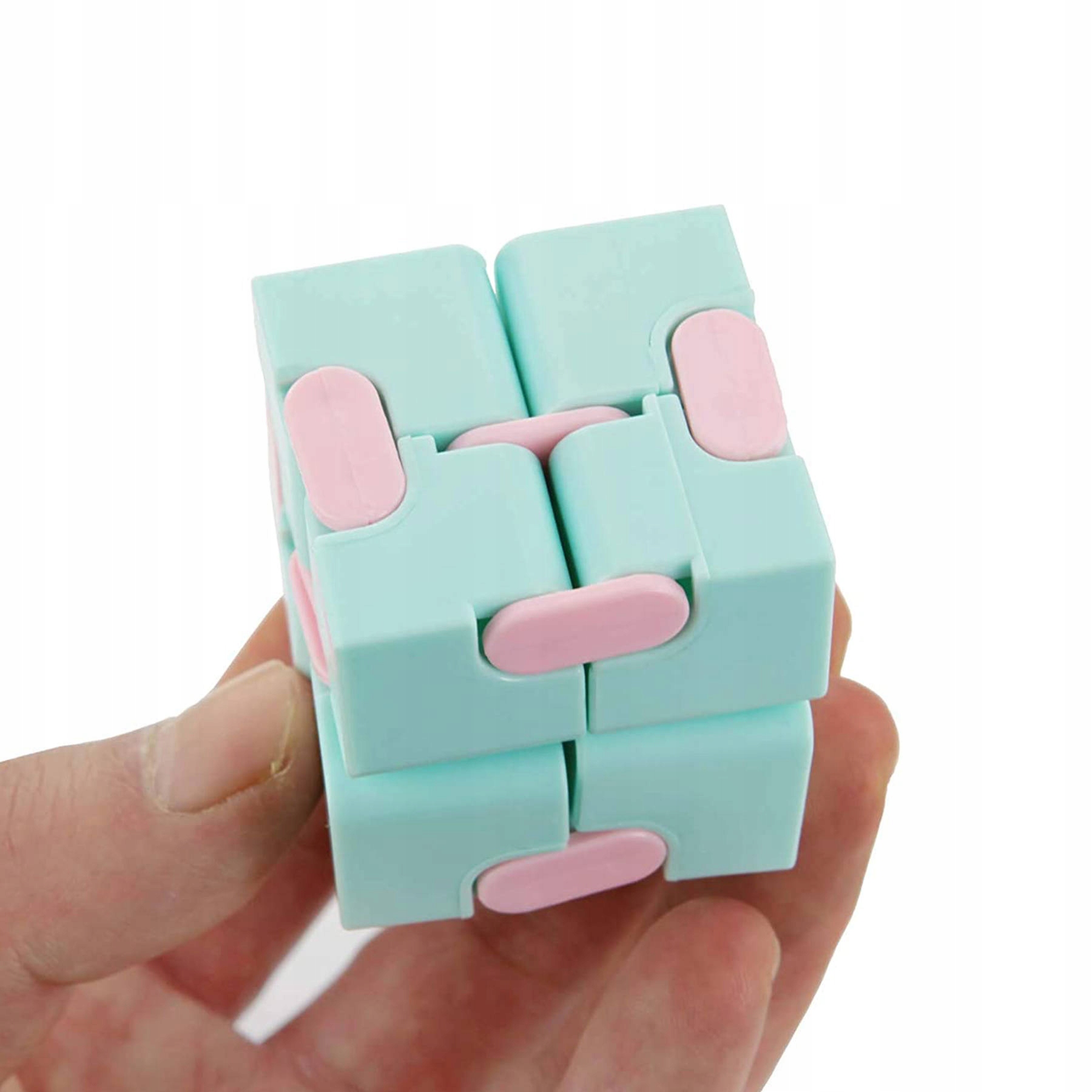 KOSTKA NIESKOŃCZONOŚCI ANTYSTRESOWA FIDGET ZABAWKA UKŁADANKA LOGICZNA EDU Kolor dominujący wielokolorowy