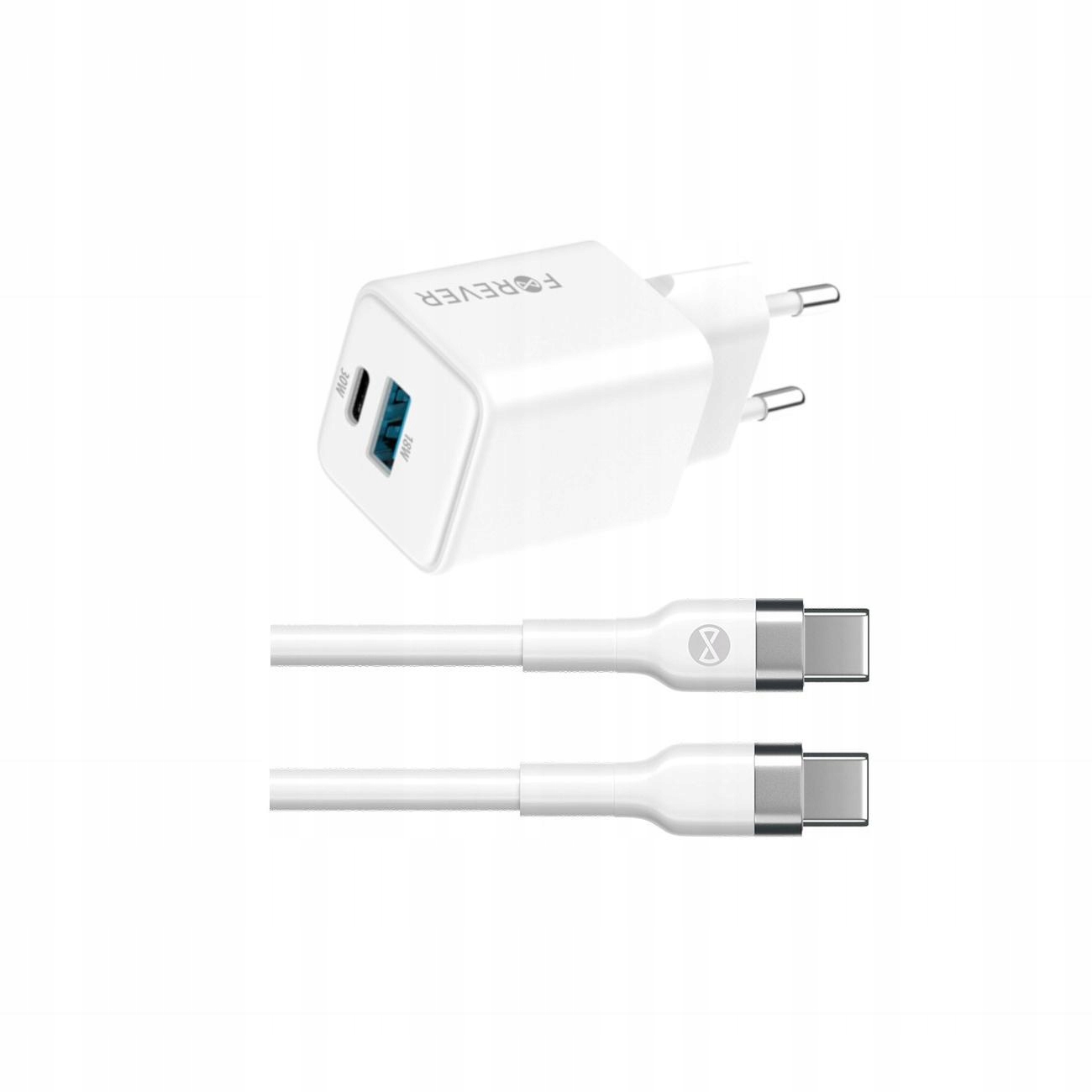 Szybka ładowarka GaN 30W długim z kablem 2m do Samsung Galaxy S21+ 5G