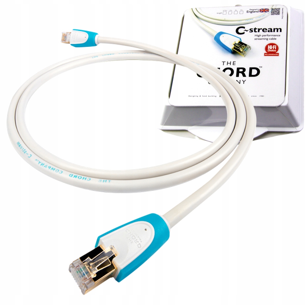 Skrętka audio Chord C-stream kabel Lan patch 0.75M