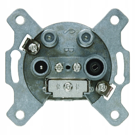 Anténní zásuvka 4-pólová neprůchozí 459410