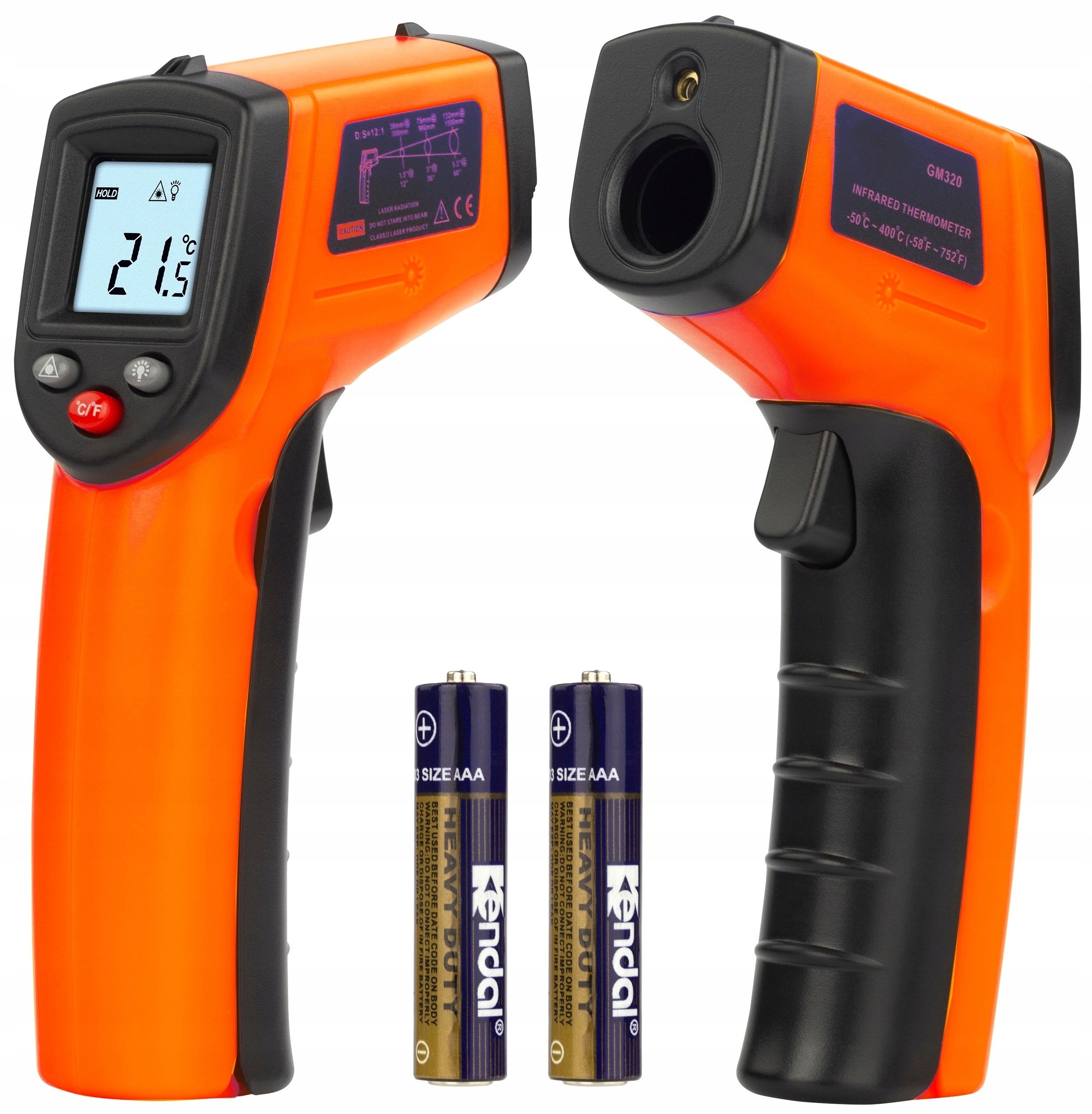 NEKU PIROMETR TERMOMETR LASEROWY BEZDOTYK -50 +400