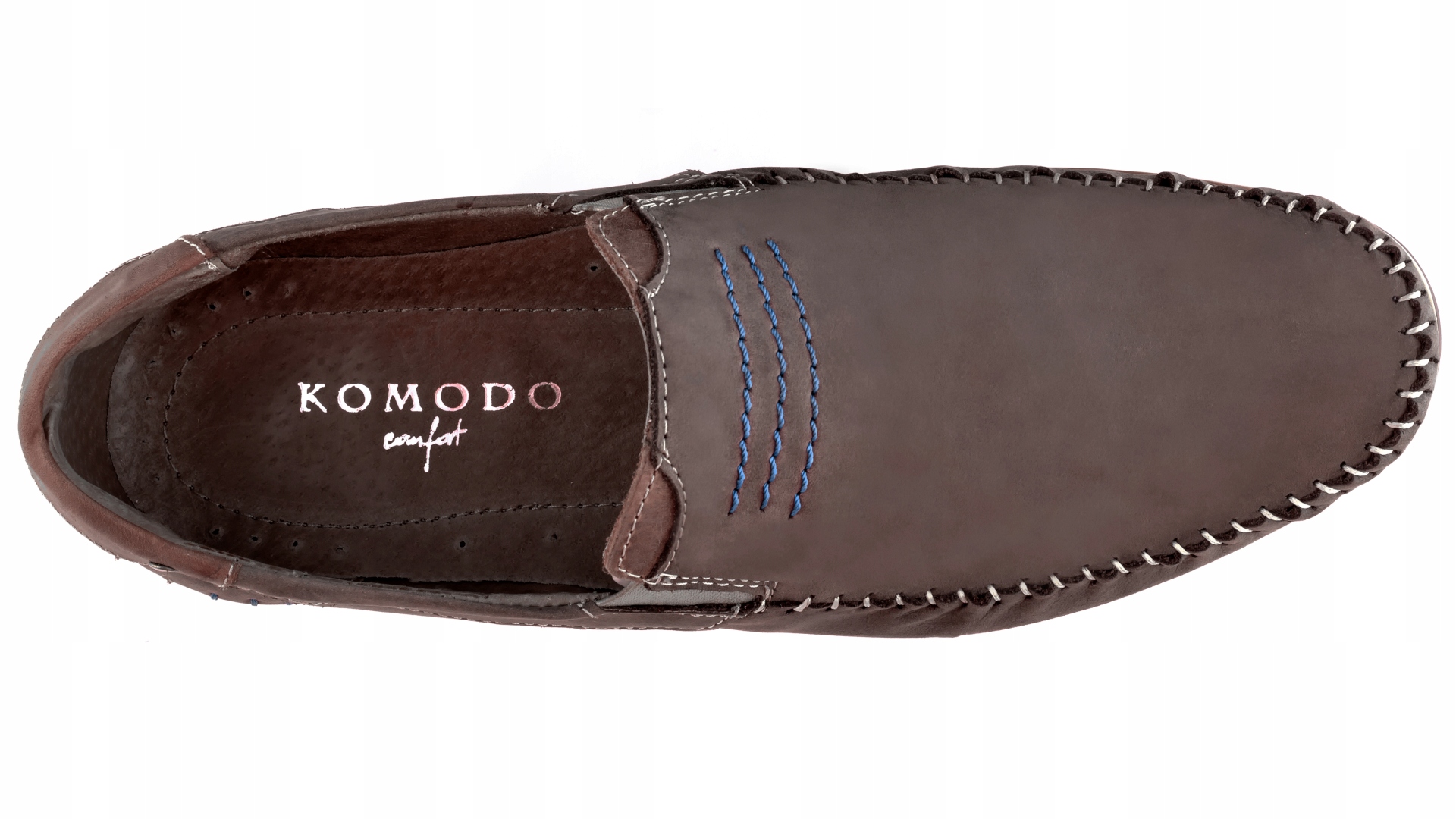 Mokasyny męskie POLSKIE buty skórzane brązowe 44 Kod producenta 876 BR 44