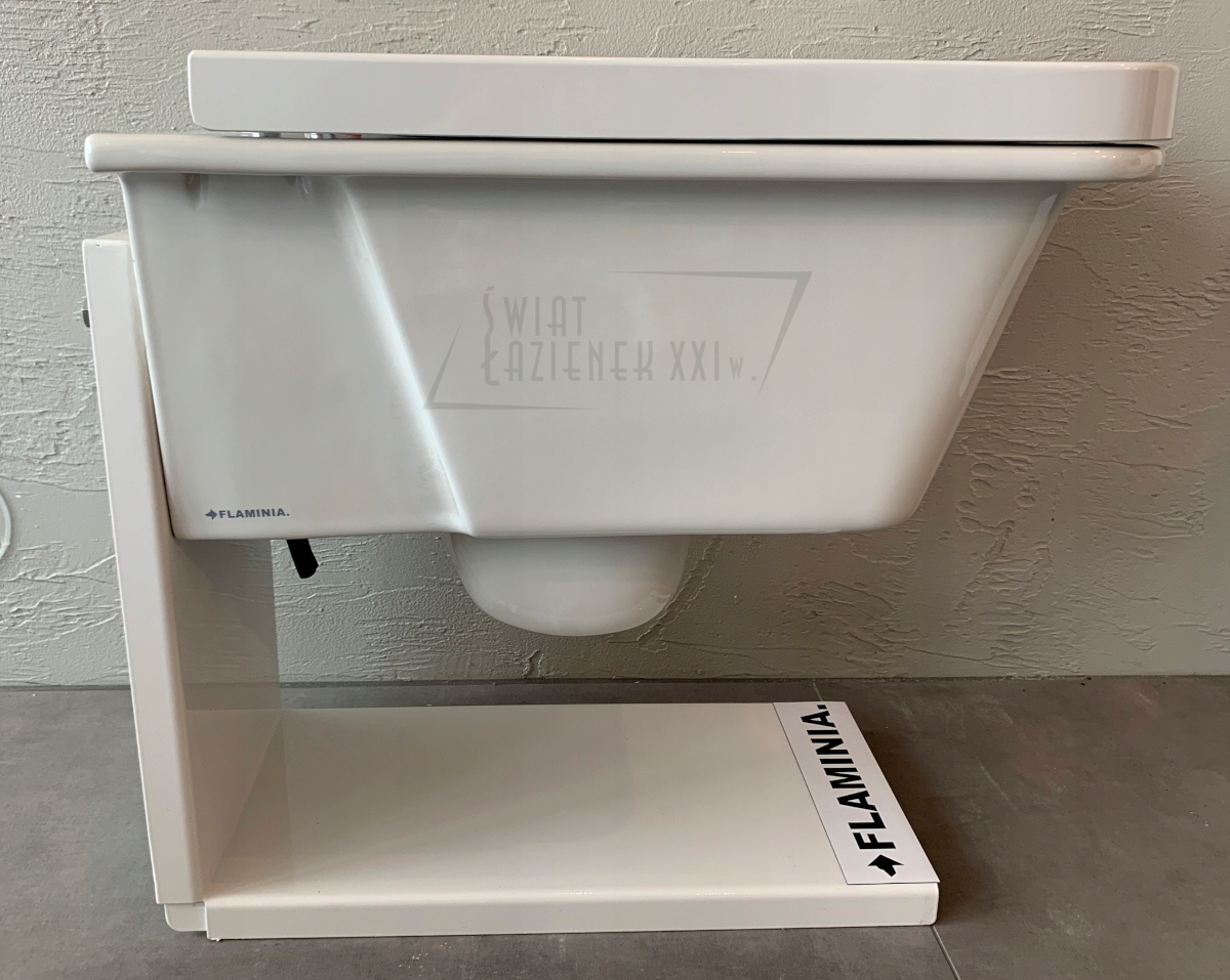 Flaminia Volo Miska WC Wisząca z deską biała Linia Volo