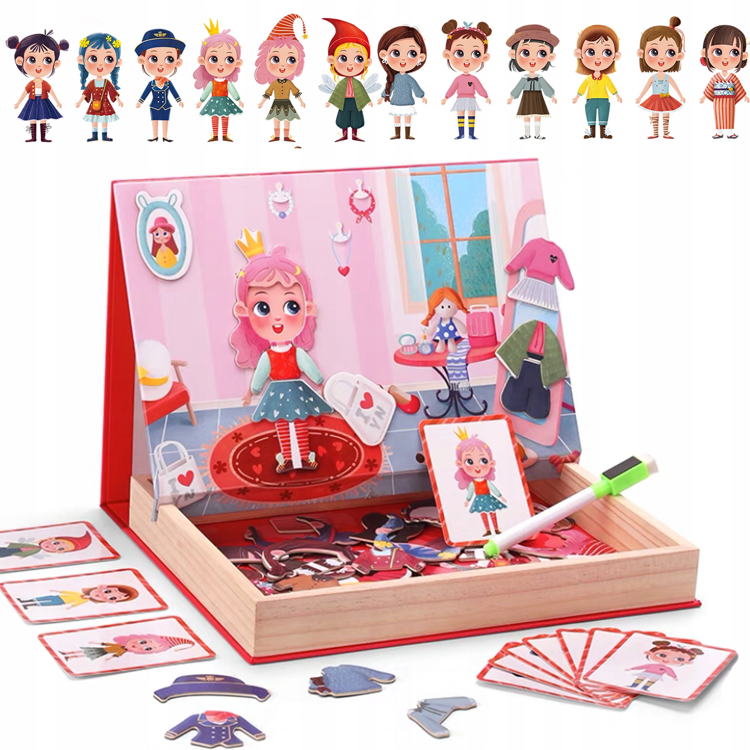 

Tablica Magnetyczna Magnesy Puzzle Księżniczka