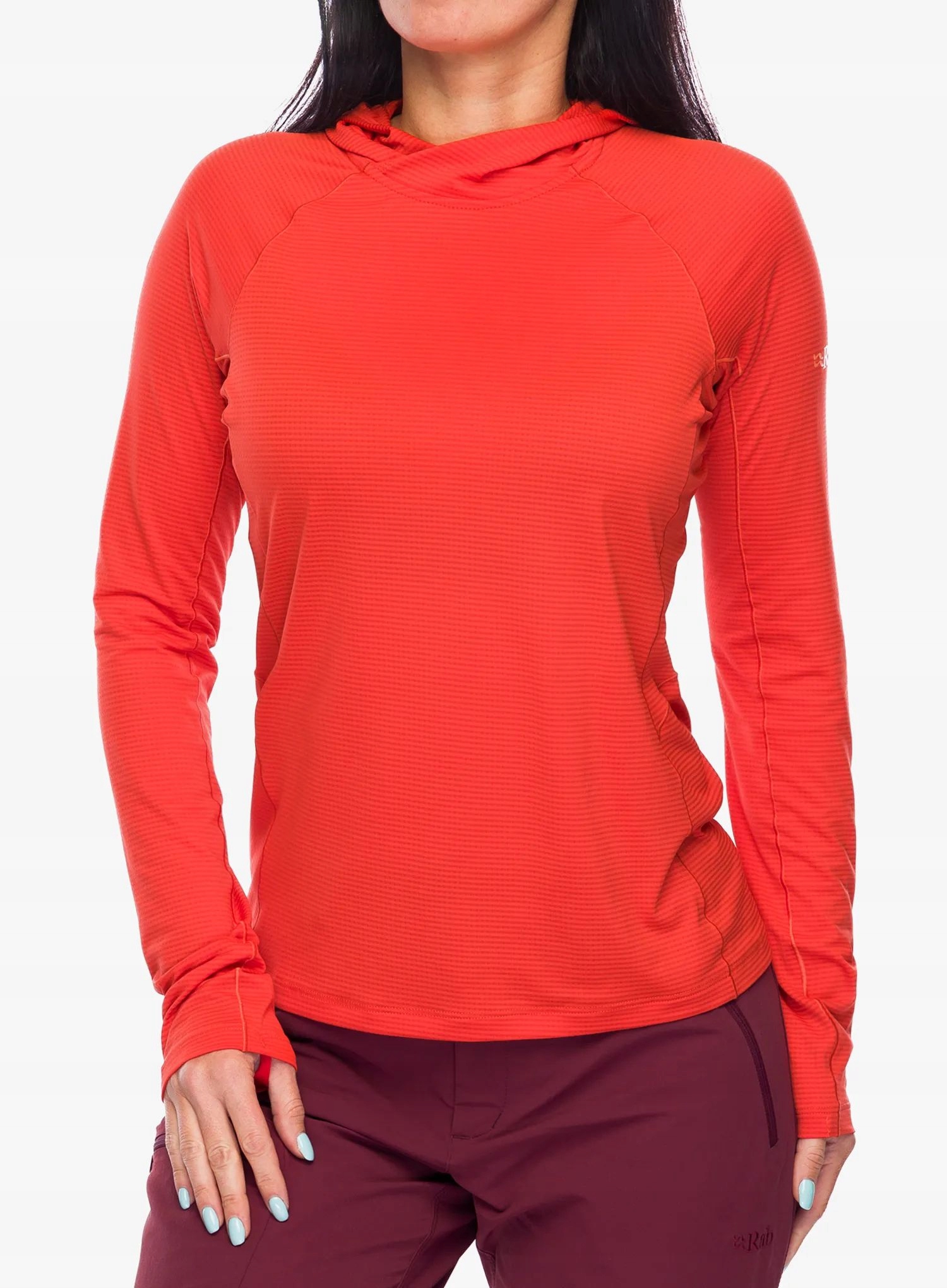 Mikina termoaktivní mikina Rab Sonic Hoody červený grapefruit 8 (xs)