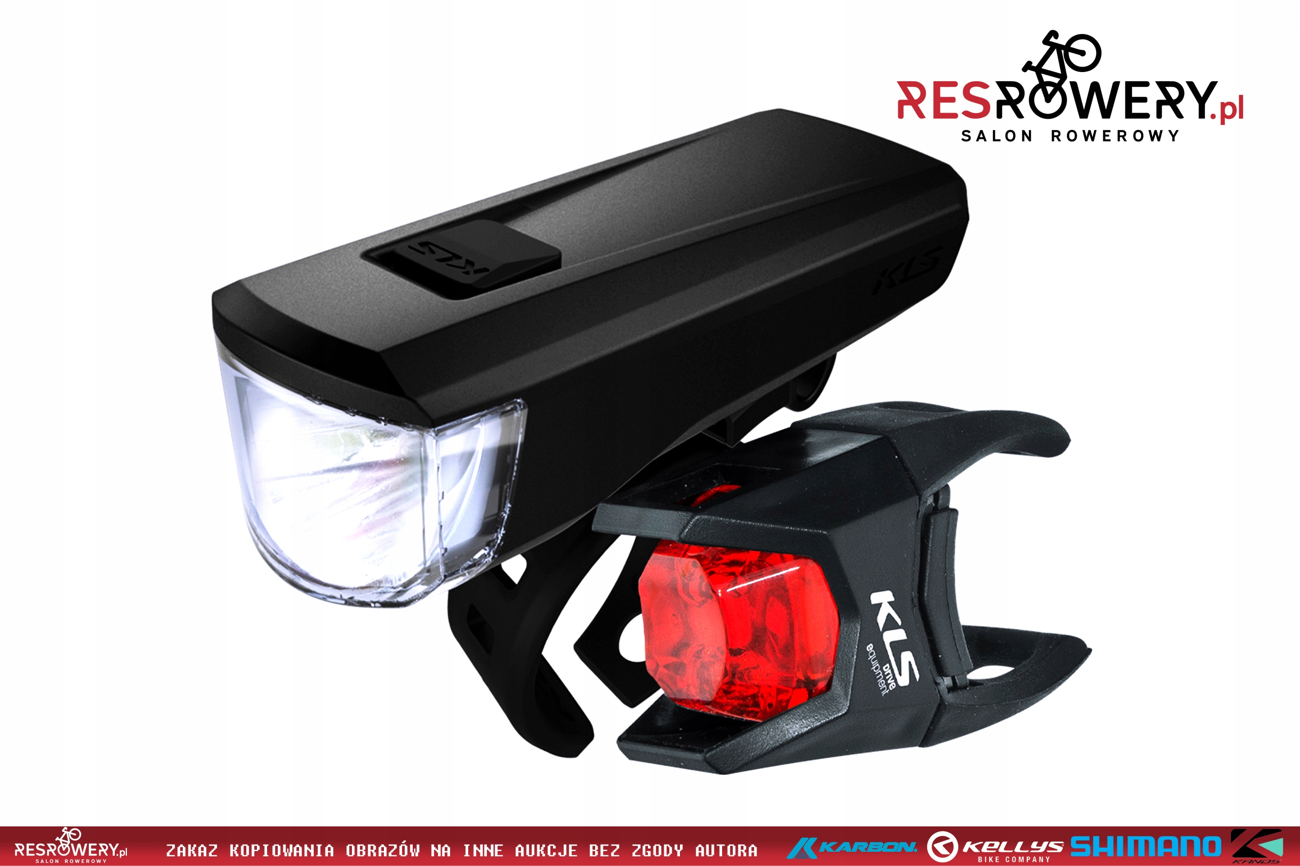 OŚWIETLENIE ROWEROWE ZESTAW KELLYS KLS NOBLE Kod producenta KB_59664