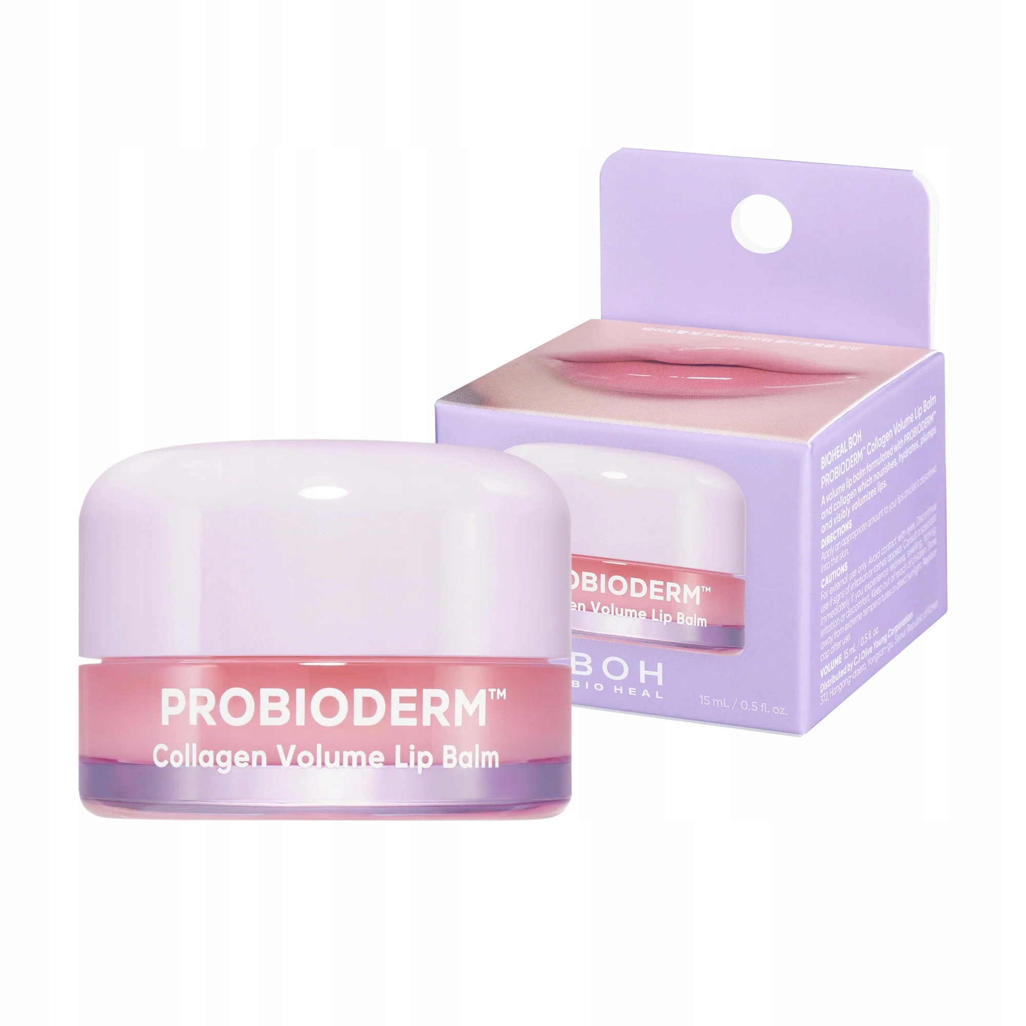 Bioheal Boh Probioderm Collagen Volume Lip Balm balzám na rty 15 ml