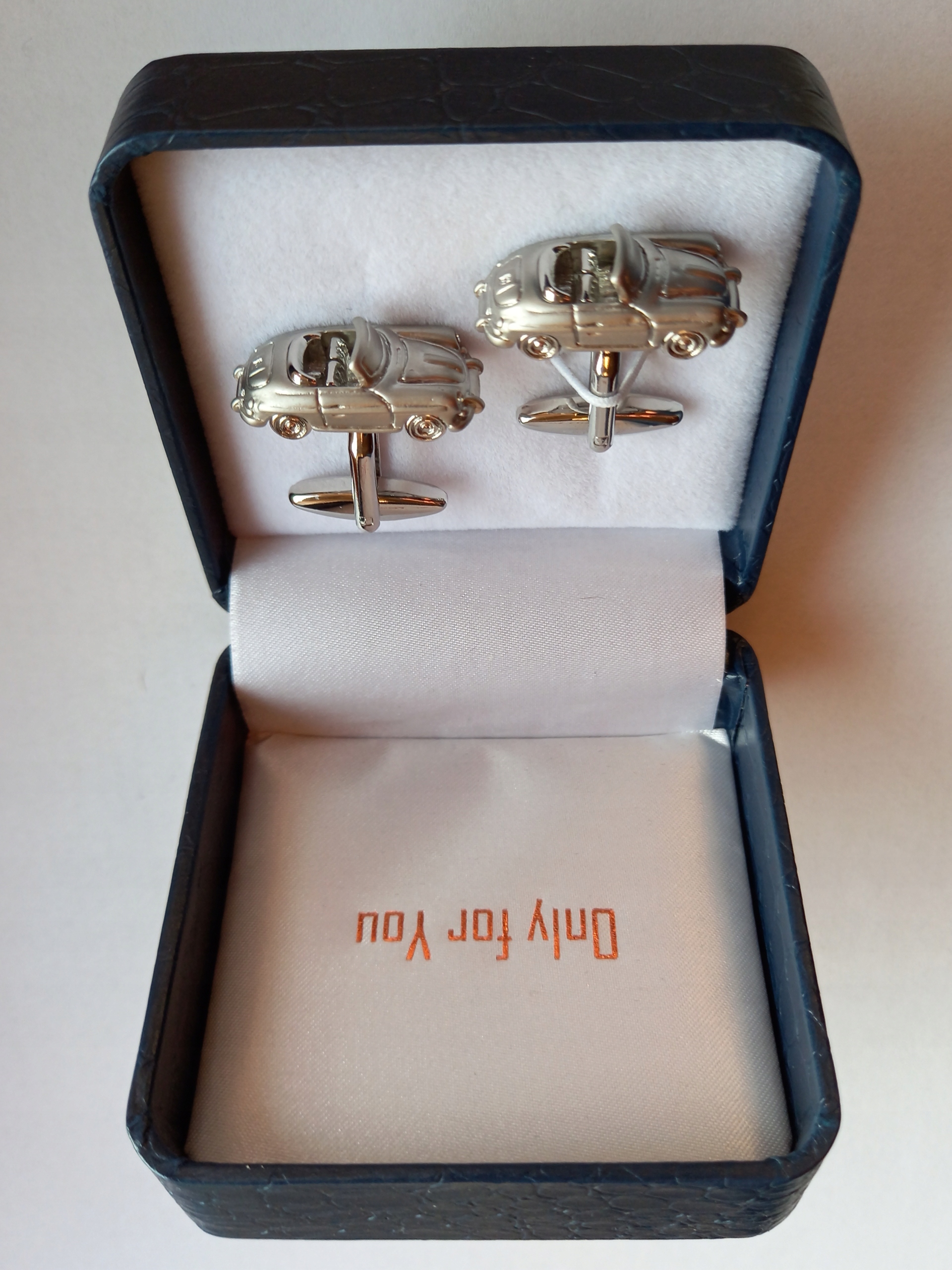 Stříbrné manžetové knoflíčky Exciting Porsche 356