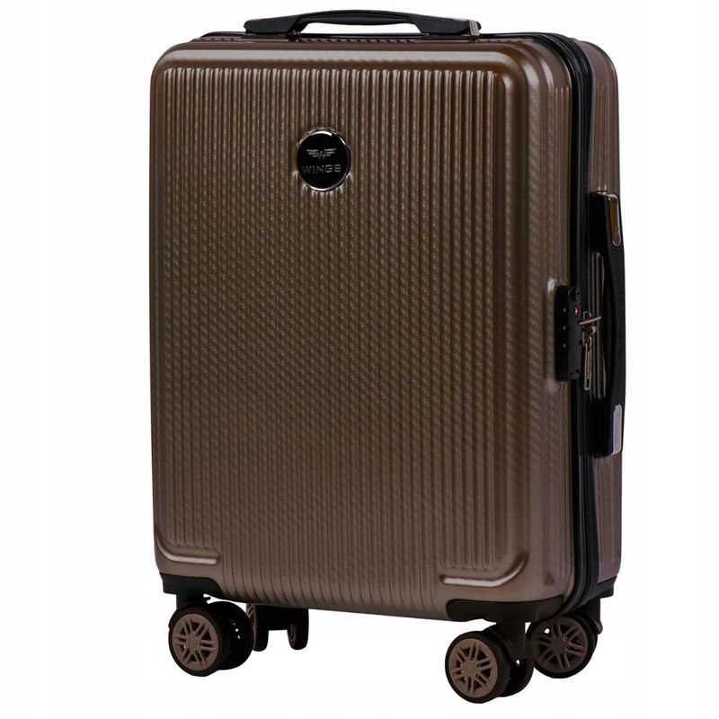Kabinový Kufr Wings 20" 38 L, Polykarbon, Africká Barva Chocolate, Hnědý