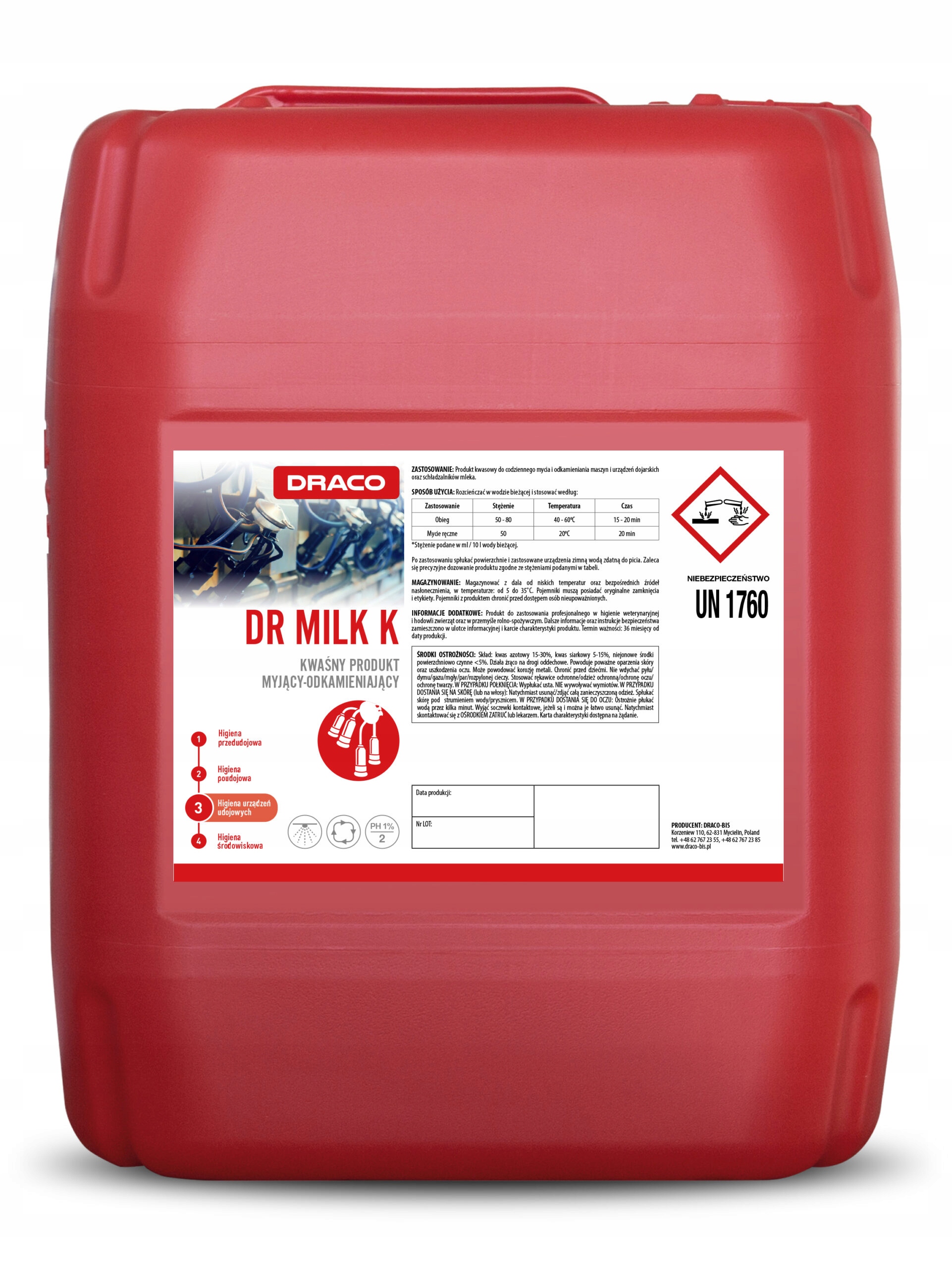 Dr Milk K 25 kg Kyselina