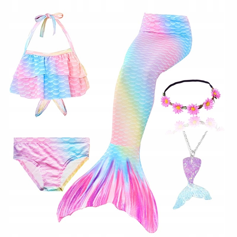 KĄPIELOWY SYRENKA STRÓJ SYRENI OGON SYRENY 130