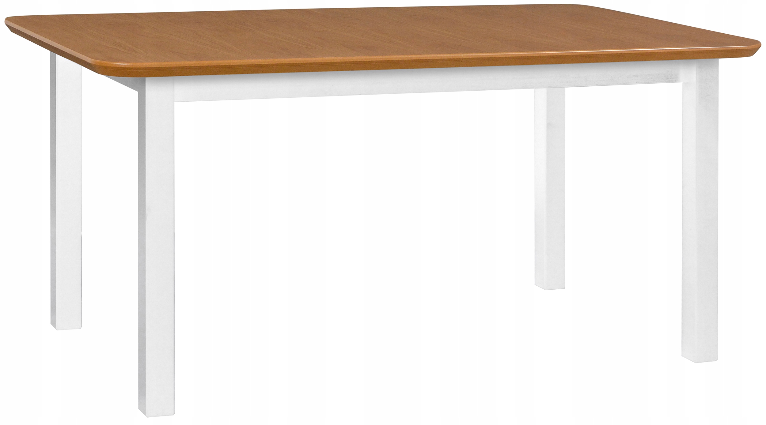 Dřevěný rozkládací stůl Cobride 140-180 x 80 cm, bílá/přírodní dub