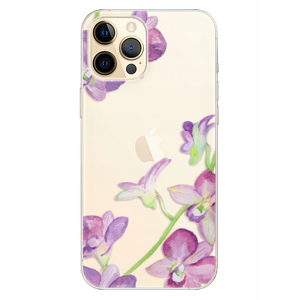Silikonowe etui iSaprio Purple Orchid do iPhone 12 Pro
