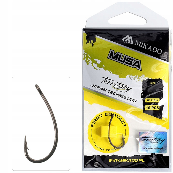 Mikado Territory Musa r.8 10szt. Haczyki