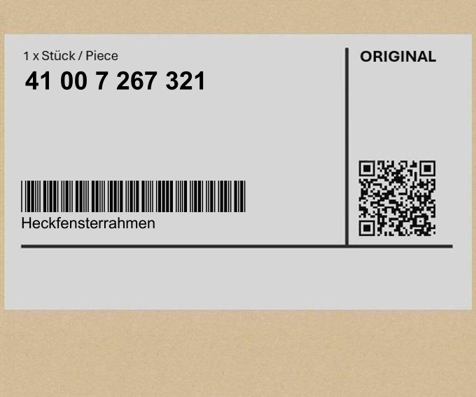 Rama tylnej szyby BMW X3 F25