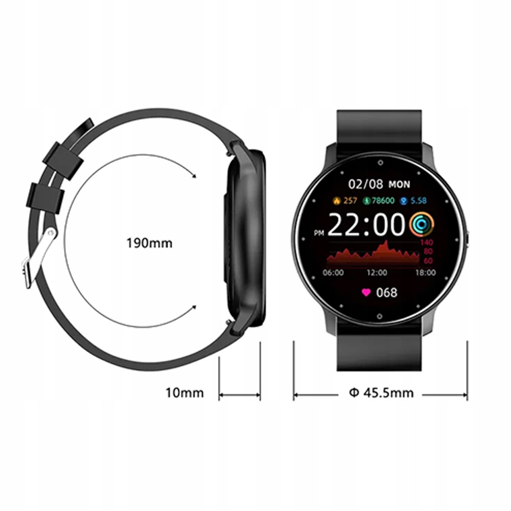SMARTWATCH BLUETOOTH MONITOR PRACY SERCA UNIWERSAL Rodzaj smartwatch