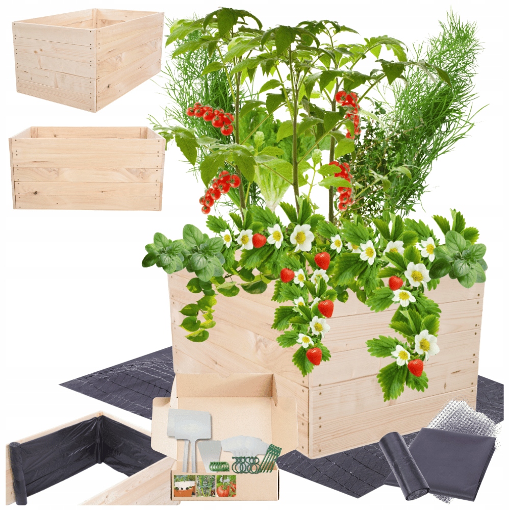 Květináč zeleninový záhon truhla pařeniště vyvýšený záhon impregnace 45x100x80