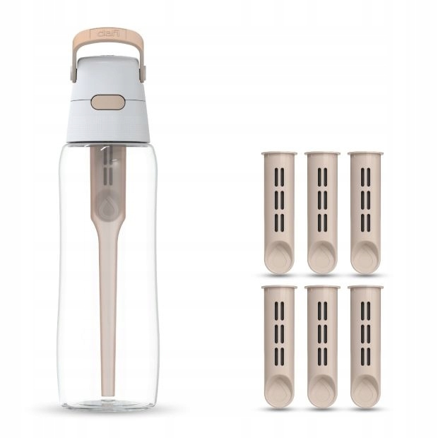 Butelka filtrująca z Tritanu Dafi Solid 0,7L Cappuccino 7 filtrów