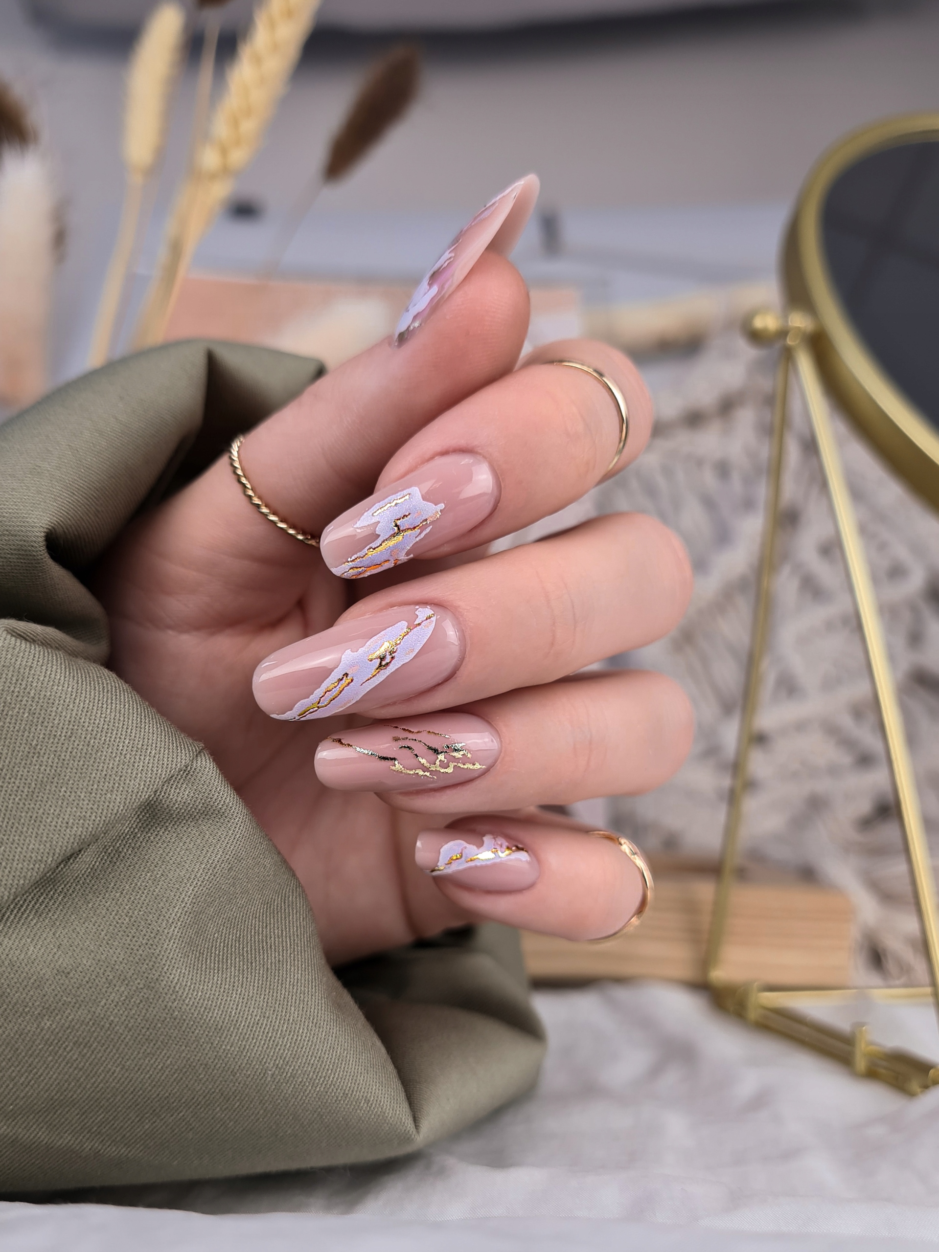 NAKLEJKI NA PAZNOKCIE LUCKY ROSE FOLIA C.GOLD-35 Rodzaj Naklejki