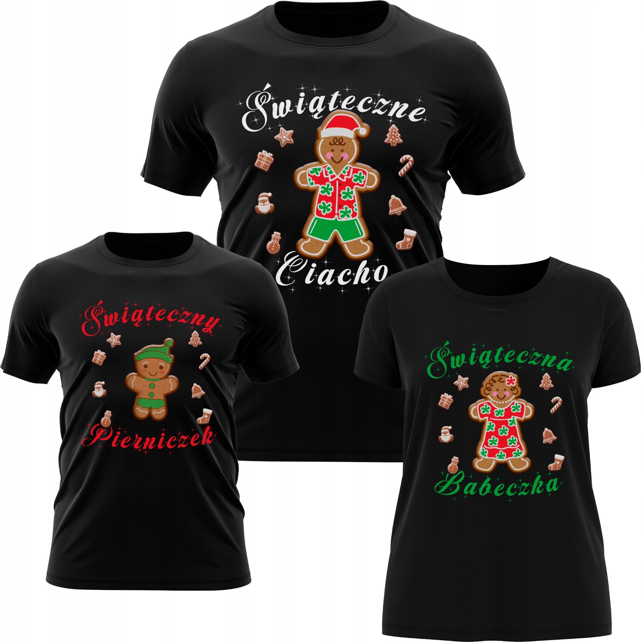 Trička Pro Rodinu Sada 3 Kusů Jako Dárek K Vánocům Dárek Gadget