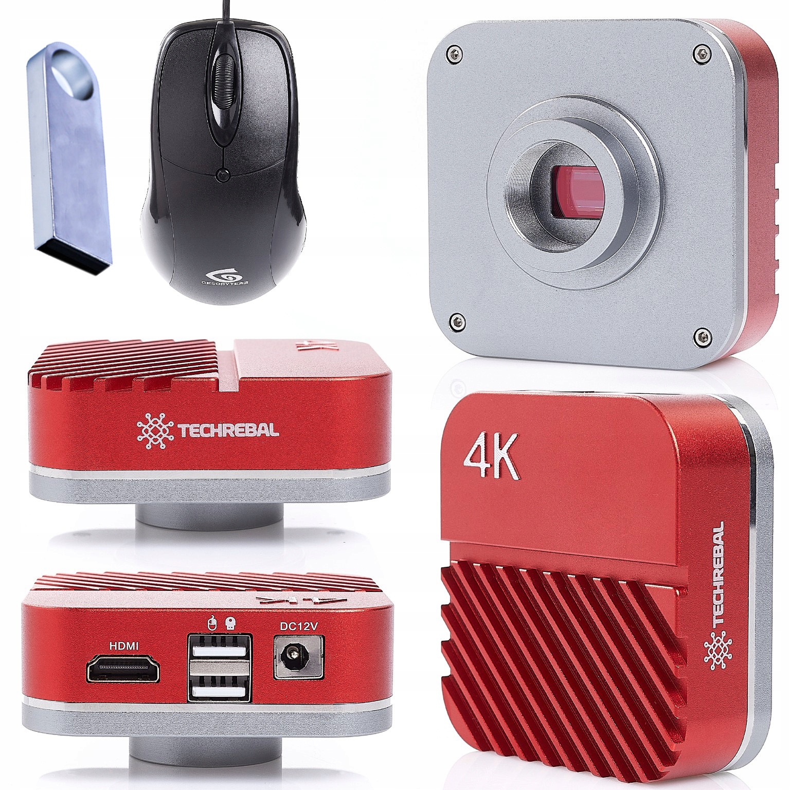 Kamera Pro Digitální Optický Mikroskop 8MP 4K Ultra Red Angel Techrebal