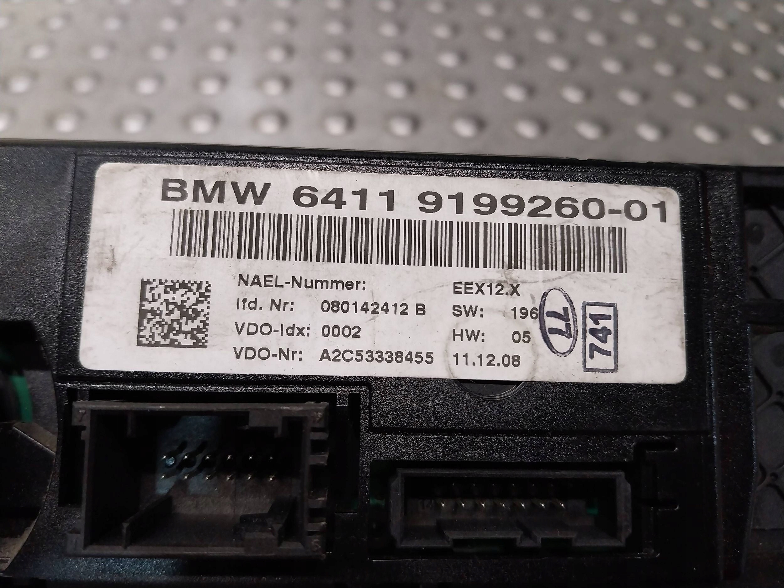 PANEL Bouches buses Climatisateur air conditionné 9199260 BMW E81 E82 E87 E88 E90 E91 E92 E93