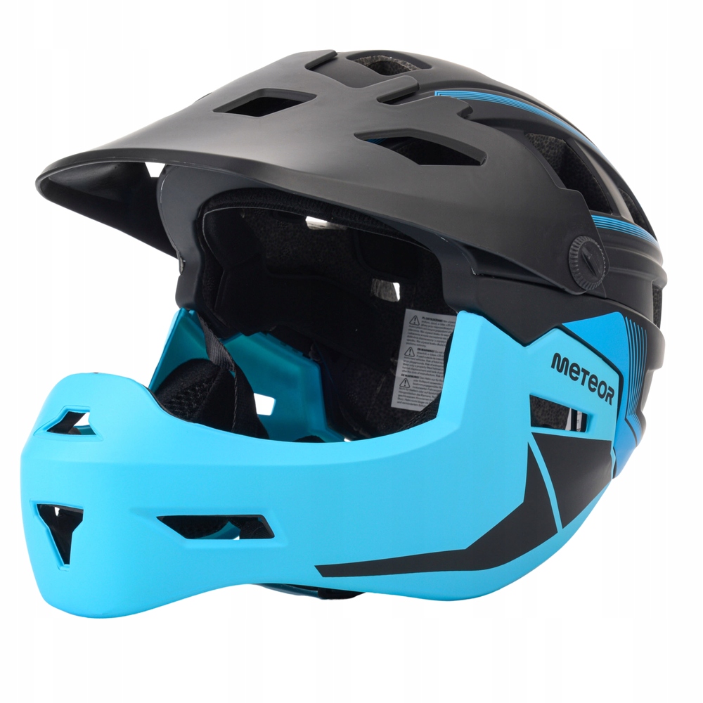 Cyklistická přilba nastavitelná na koloběžku Full Face, odnímatelná, 55-58 cm
