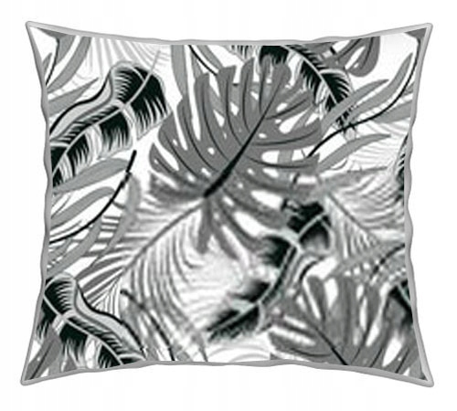

Poszewka Na Poduszkę 70x80 Bawełna Monstera Szara