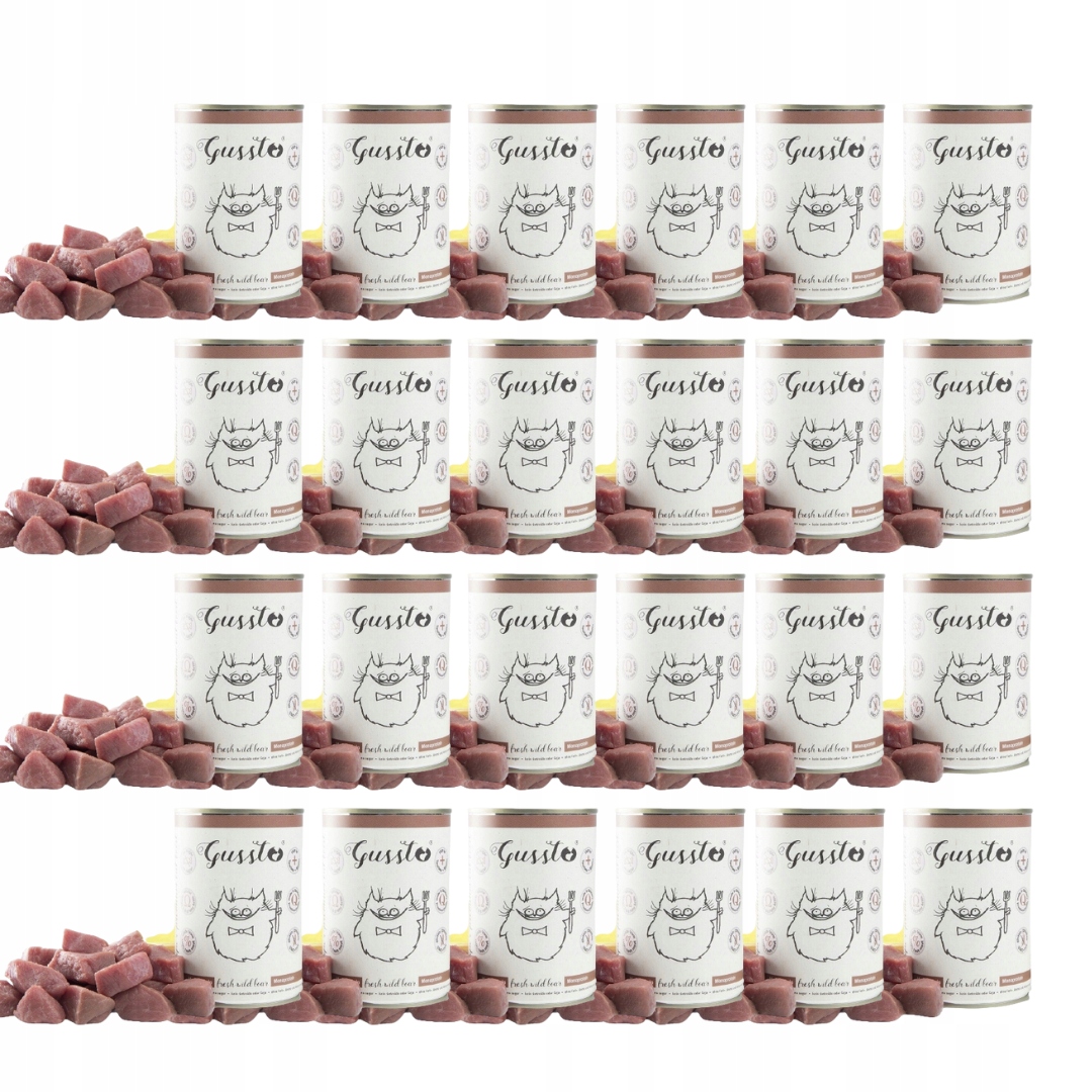 Gussto Fresh Wild Boar Karma z dzika 24x400g