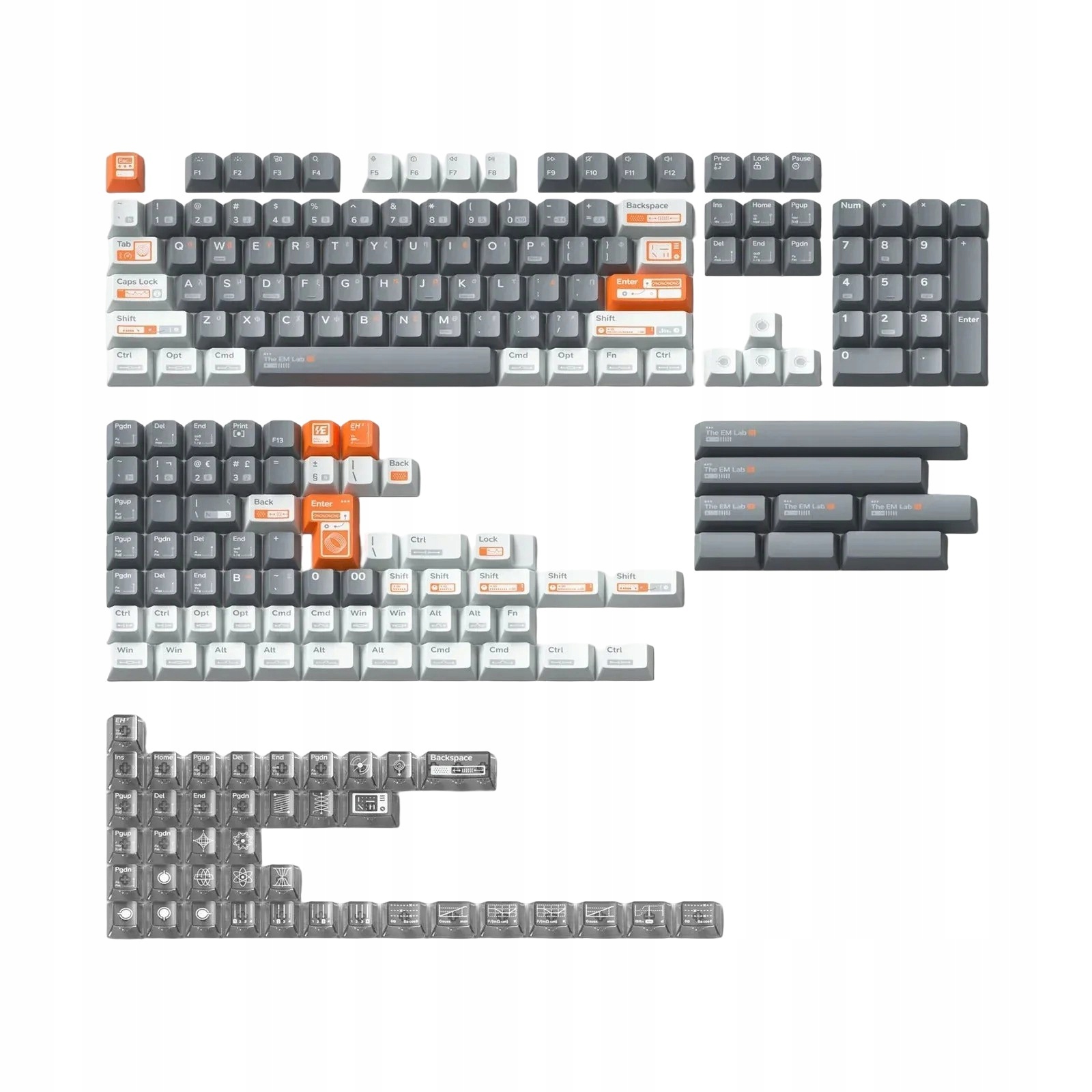 NuPhy The Em Lab Keycaps Pbt Cherry Profile Dye-sub pre klávesnicu